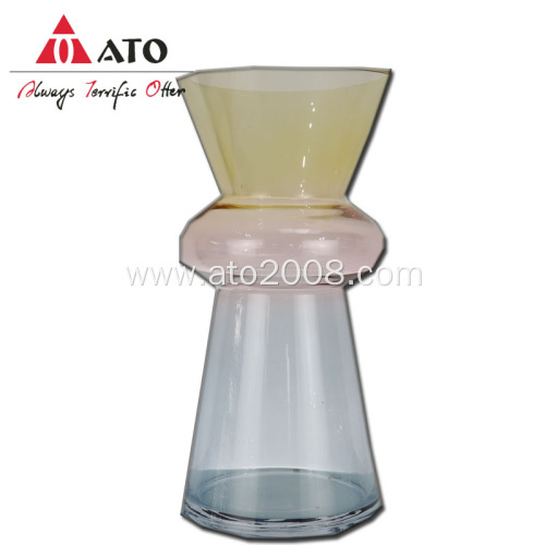 Crystal Flower Pot Modern Funnel Style Glass vase